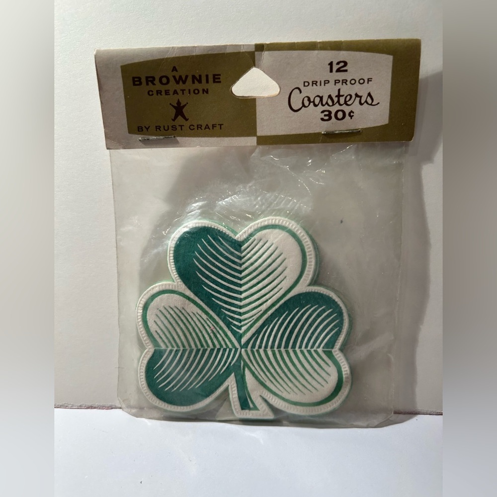 Vintage 12 St Patrick’s coasters -New old stock